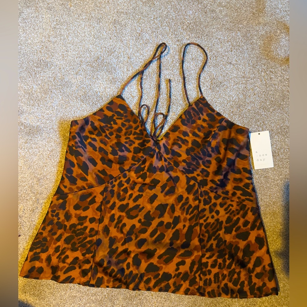 A New Day Leopard Print Tank Top